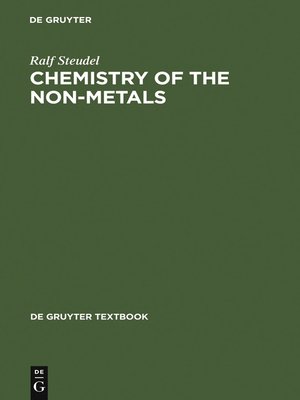cover image of Chemistry of the Non-Metals